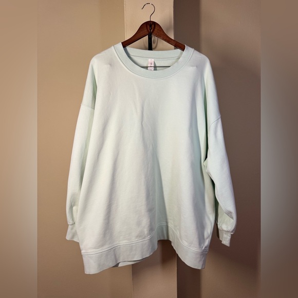 NWOT Lululemon Perfectly Oversized Crew Hazy Jade - Picture 6 of 10